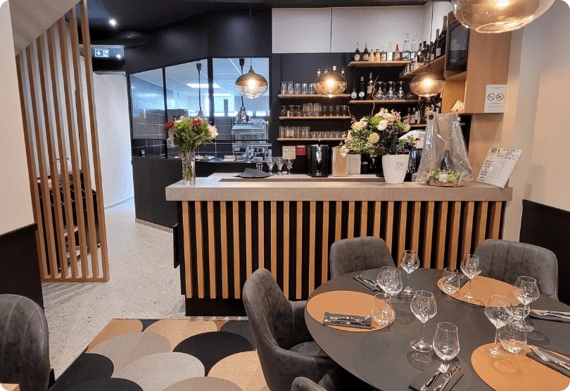 Restaurant Aménagement Professionnels Claustra Comptoir Sur Mesure